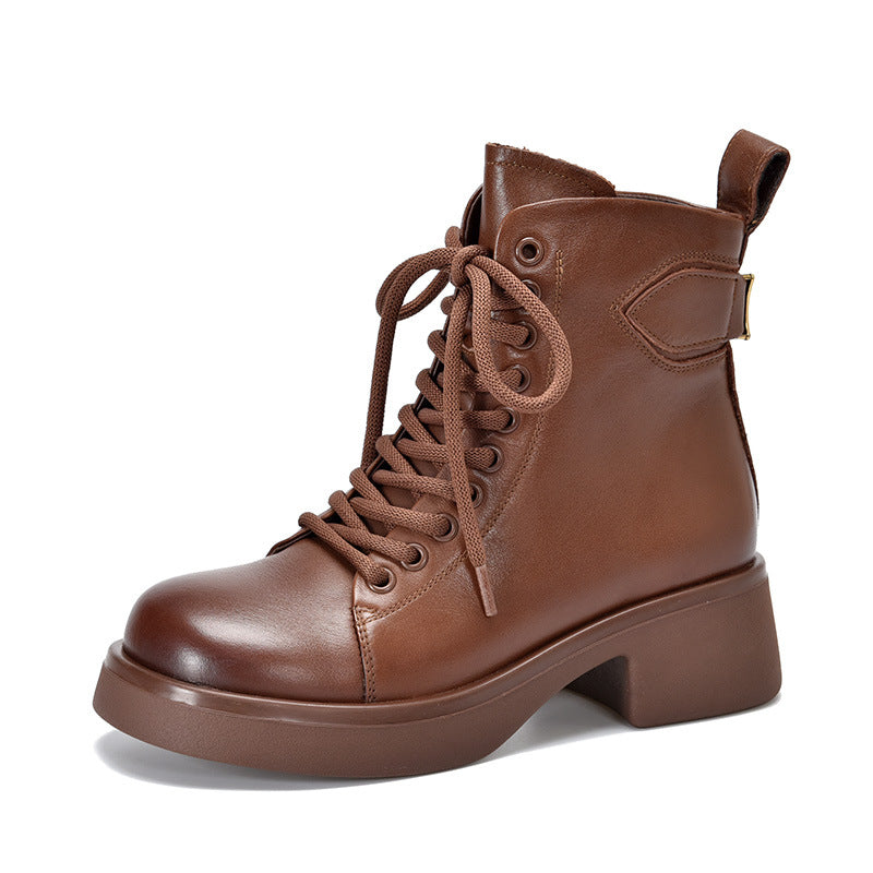 Women's Martin Thick Bottom British Wild Single Boots