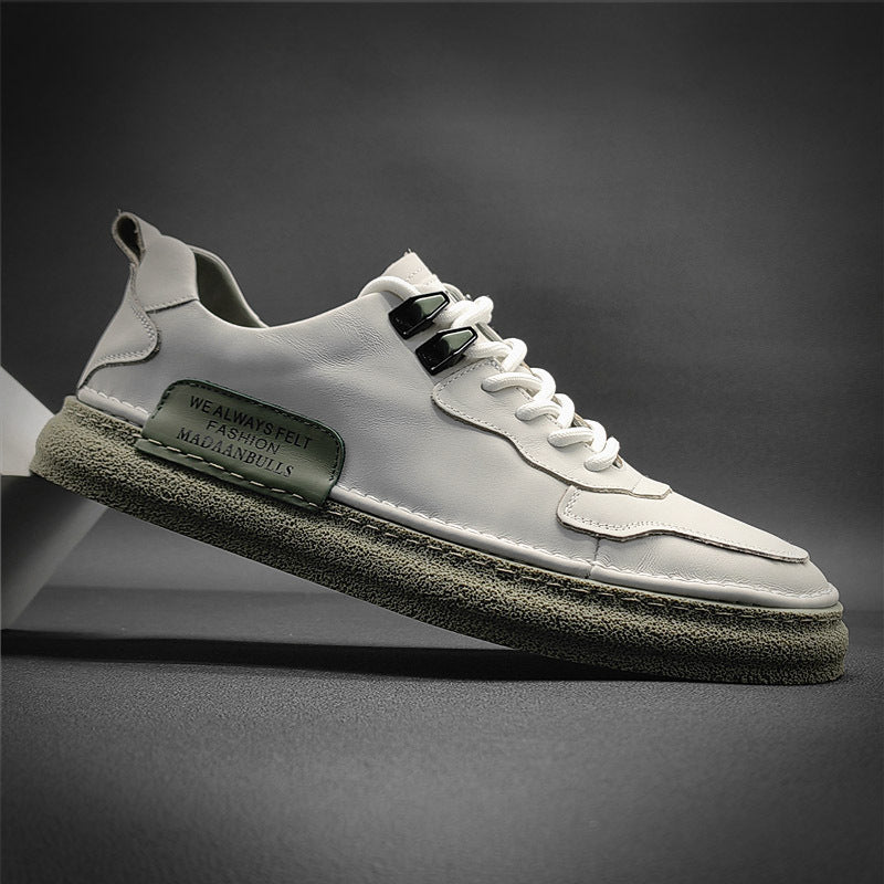 Men's Large Size Versatile Genuine Flat Fashion Sneakers