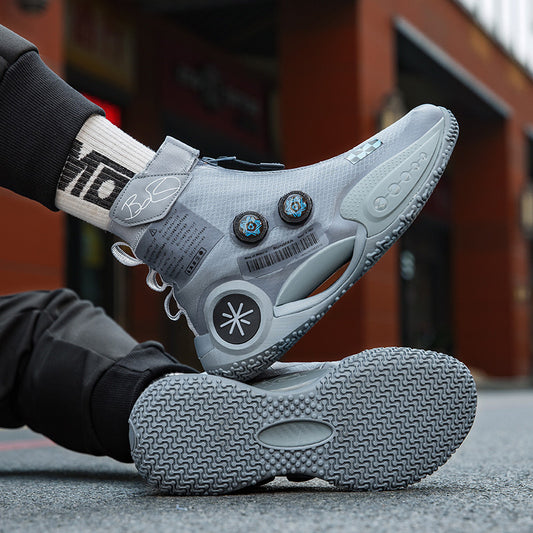 Men's Wade Rotating Buckle Carbon Plate Combat Middle School Sports Sneakers