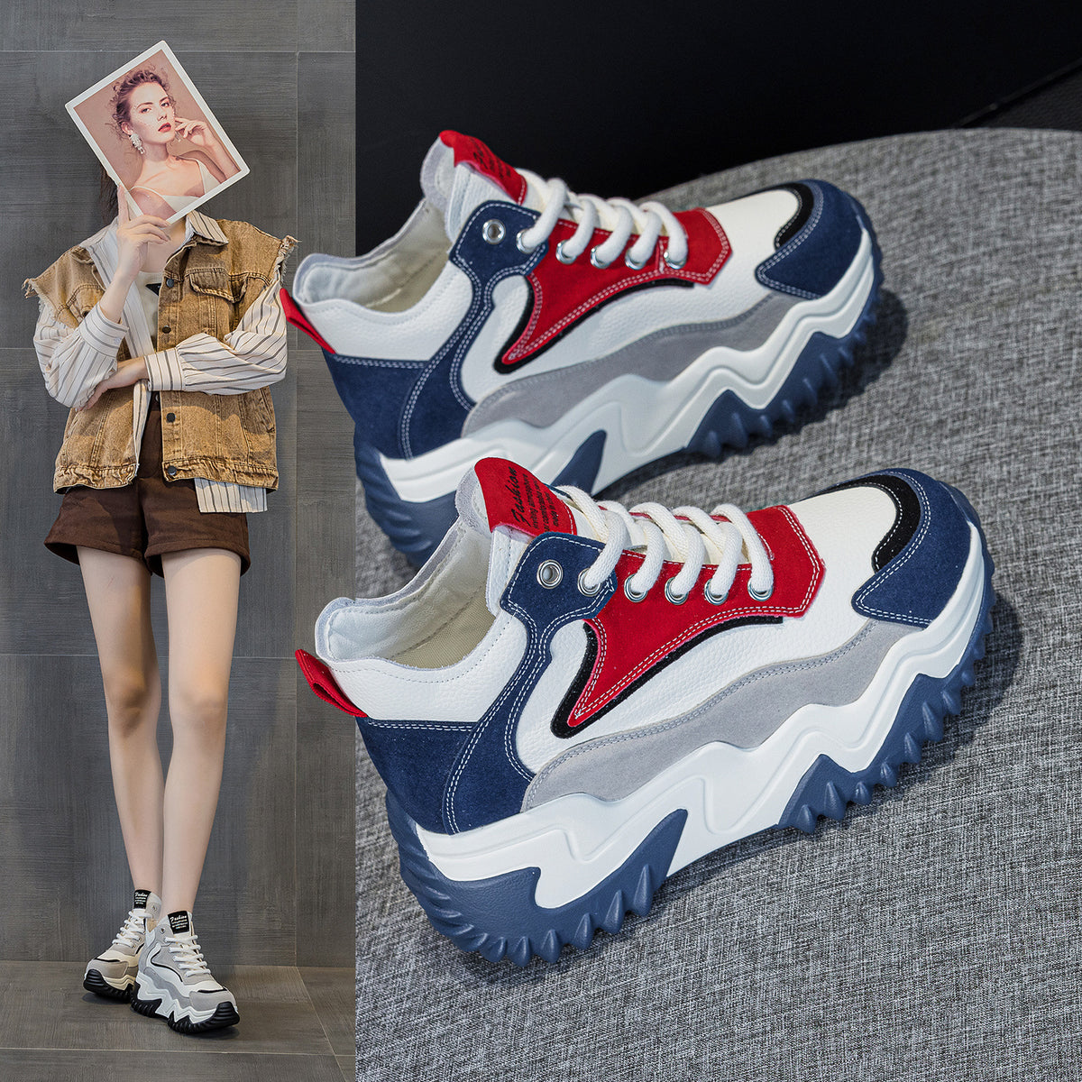 Classy Classic Durable Platform Sports Leisure Women's Casual Shoes