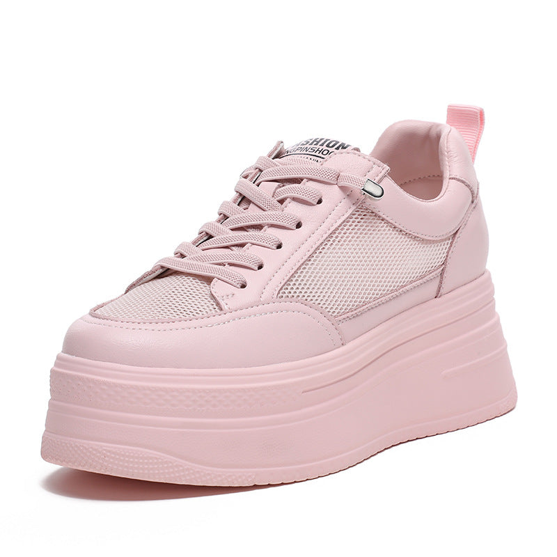 Women's Height Increasing Insole Mesh Summer Breathable Casual Shoes