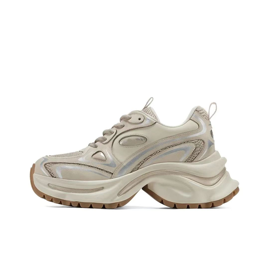 Women's Shining Galaxy Dad Summer Mesh Raise Sneakers