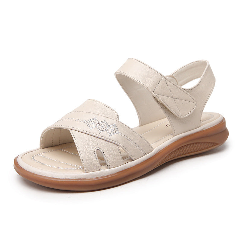 Women's Genuine Soft Bottom Summer Flat Comfort Sandals