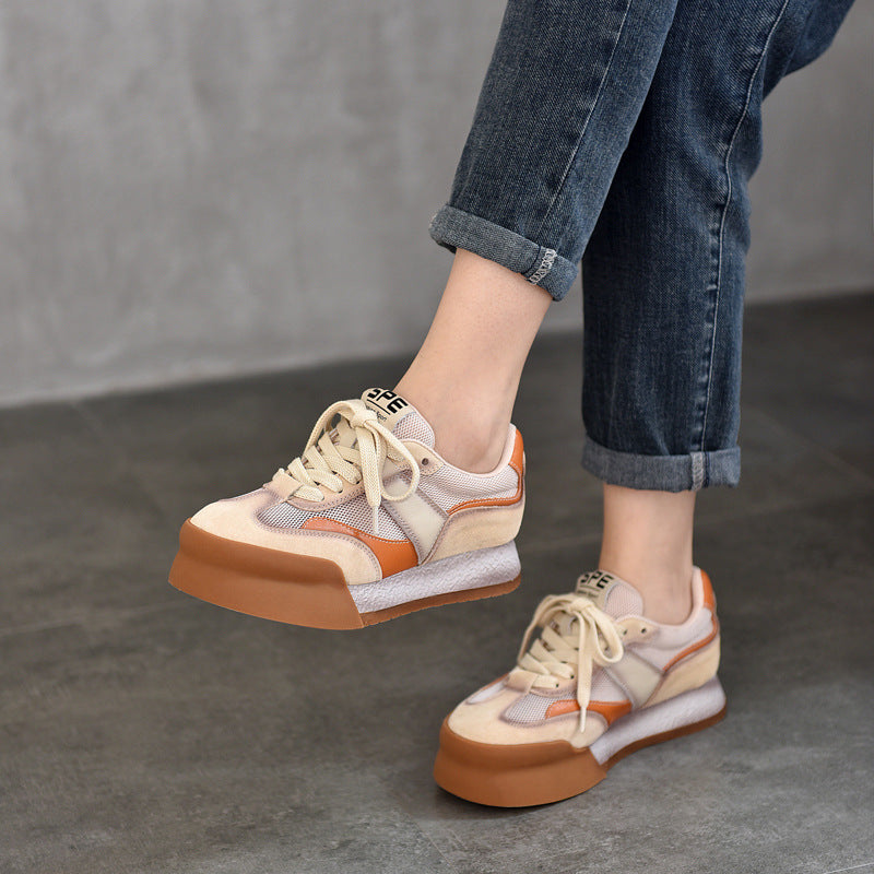 Women's Price Mesh Breathable Genuine Platform Summer Surface Sandals