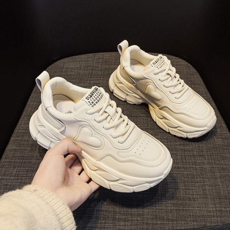Women's Feet Small Dad Spring Lightweight White Women's Sports Shoes