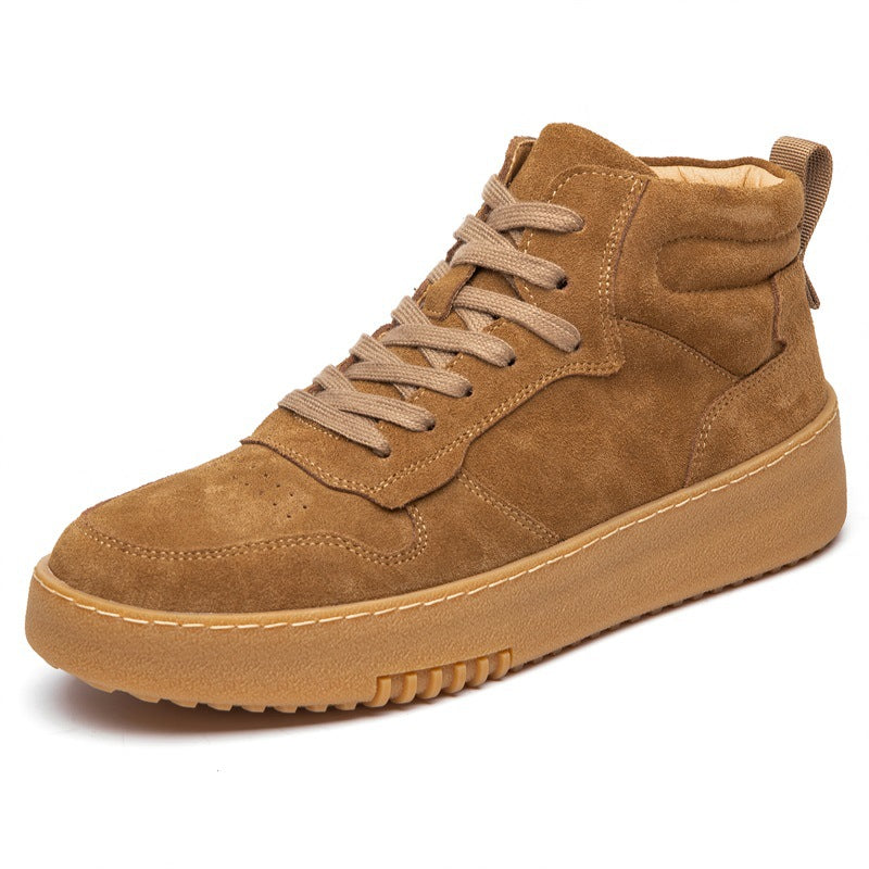 Men's Genuine Fashion Thick Bottom Board Trendy Boots