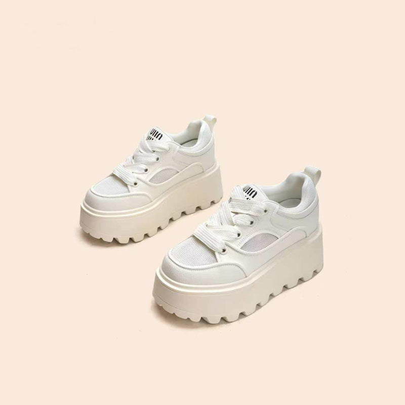 Women's Summer White Board Niche Muffin Small Sneakers