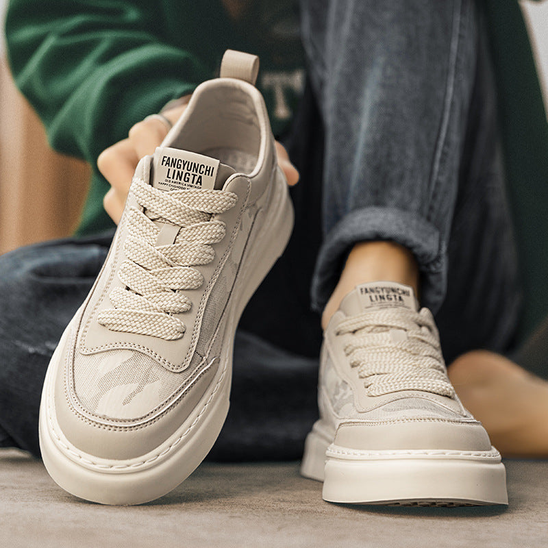 Men's Spring Trendy Fashionable Man White Comfortable Men's Shoes
