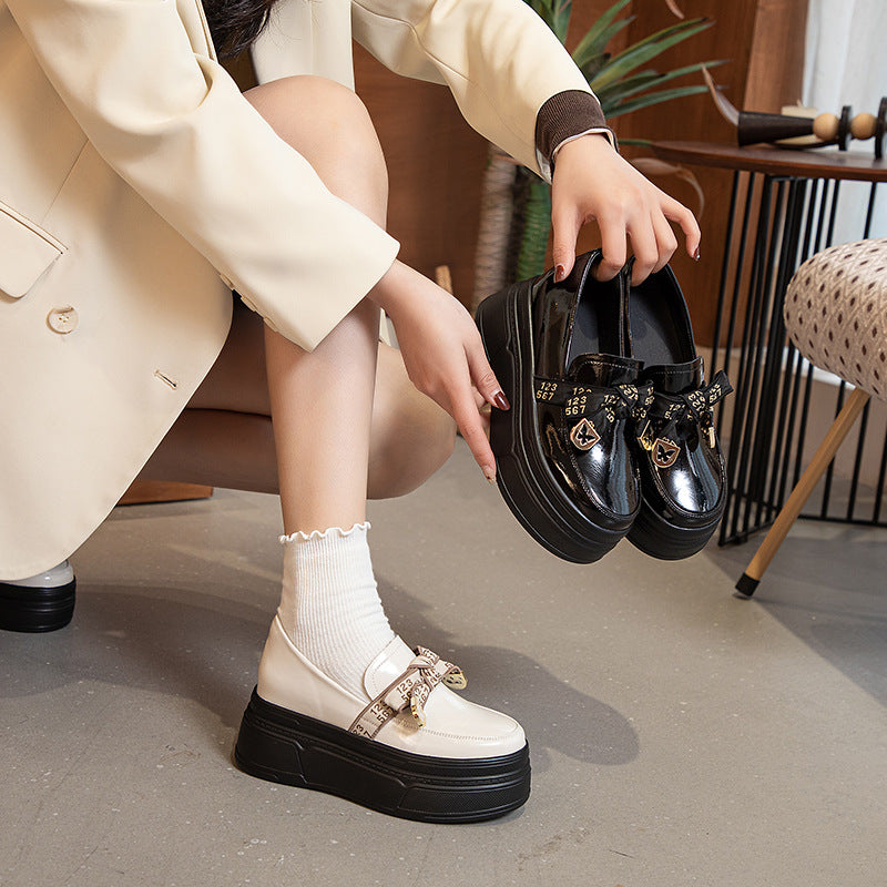 Women's Spring Round Head College Style Pumps Female Loafers