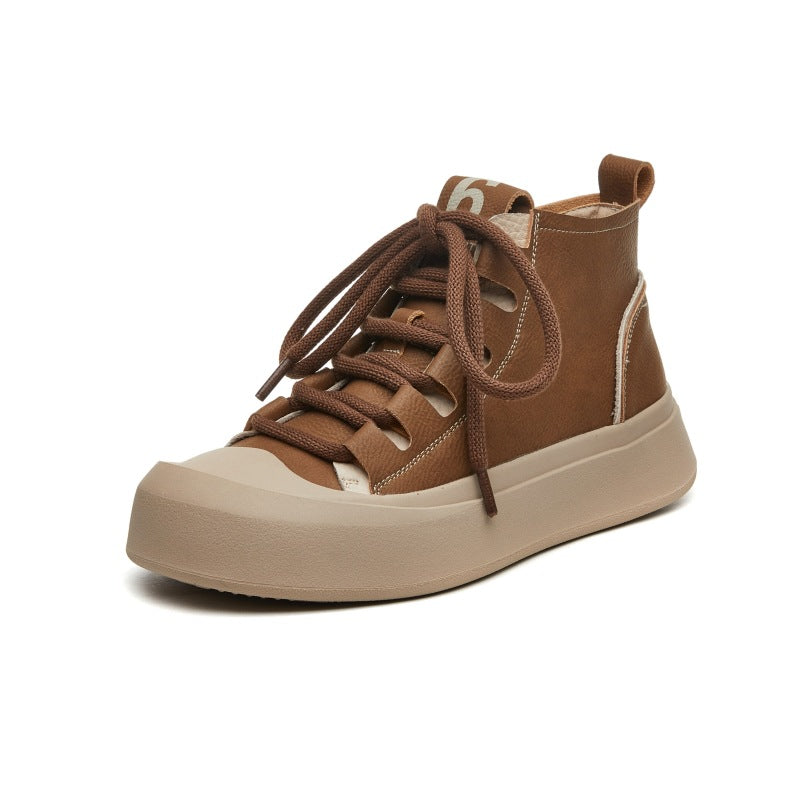 Women's Vintage Genuine Made Korean Platform Big Boots