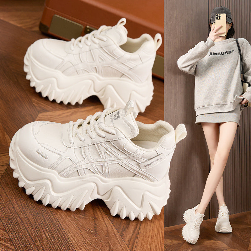 Women's Dad Spring Fashionable Small Height Increasing Women's Sports Shoes