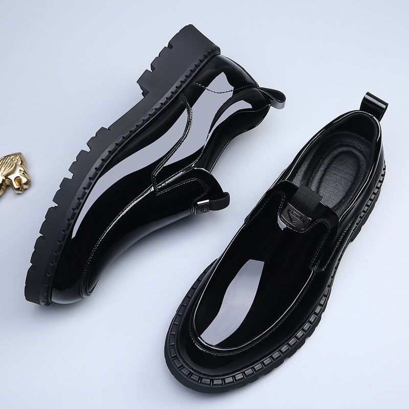 Men's Genuine Comfortable Breathable Slip On Formal Business Men's Casual Leather Shoes