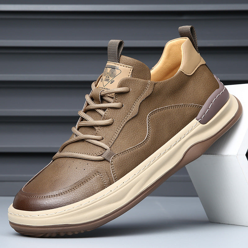 Men's Spring Extra Large White Versatile Breathable Men's Board Shoes