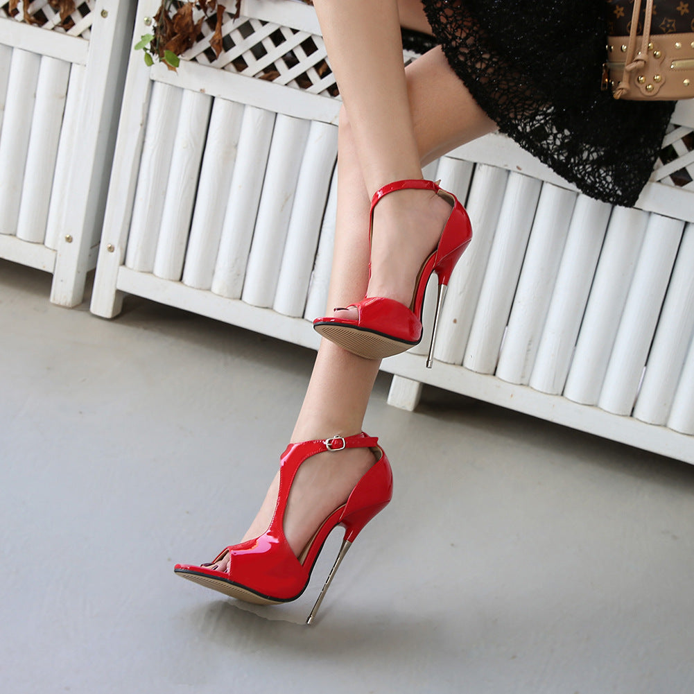 Sexy Reverse String Plus Size High Heels
