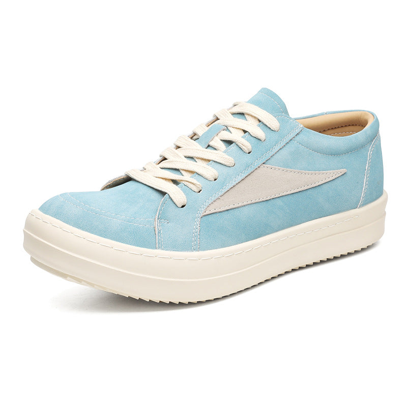 Men's Dark High Street Style Low Top Retro Sports Platform Trendy Sneakers