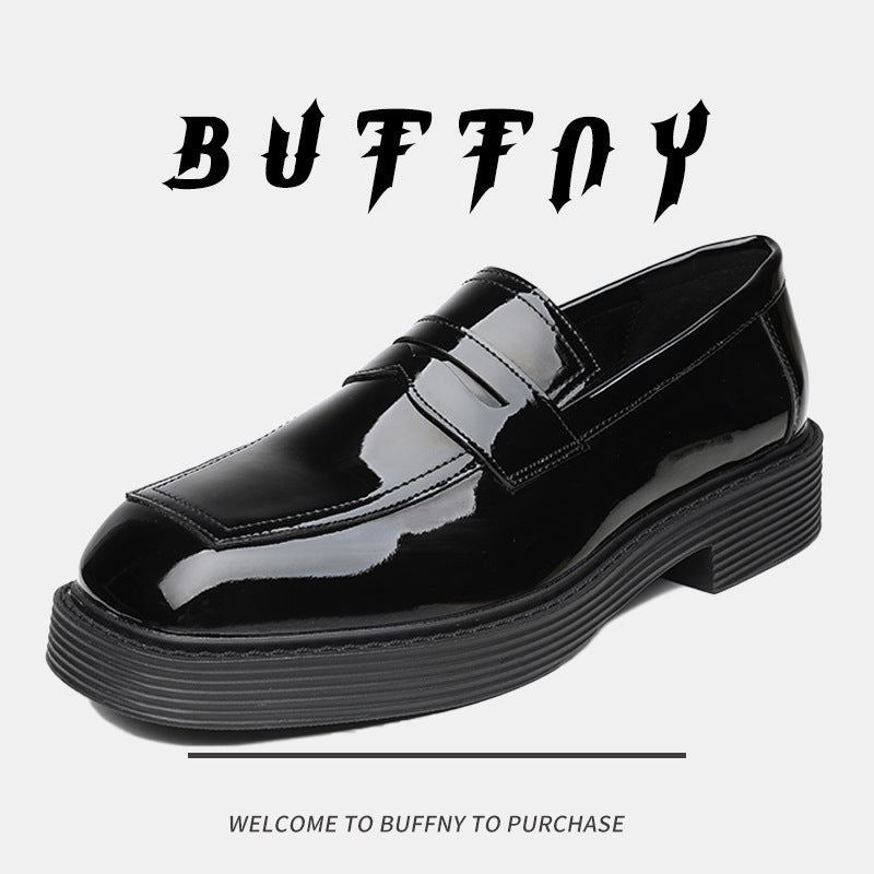 Toe English Style Low Slip-on Patent Daily Heels