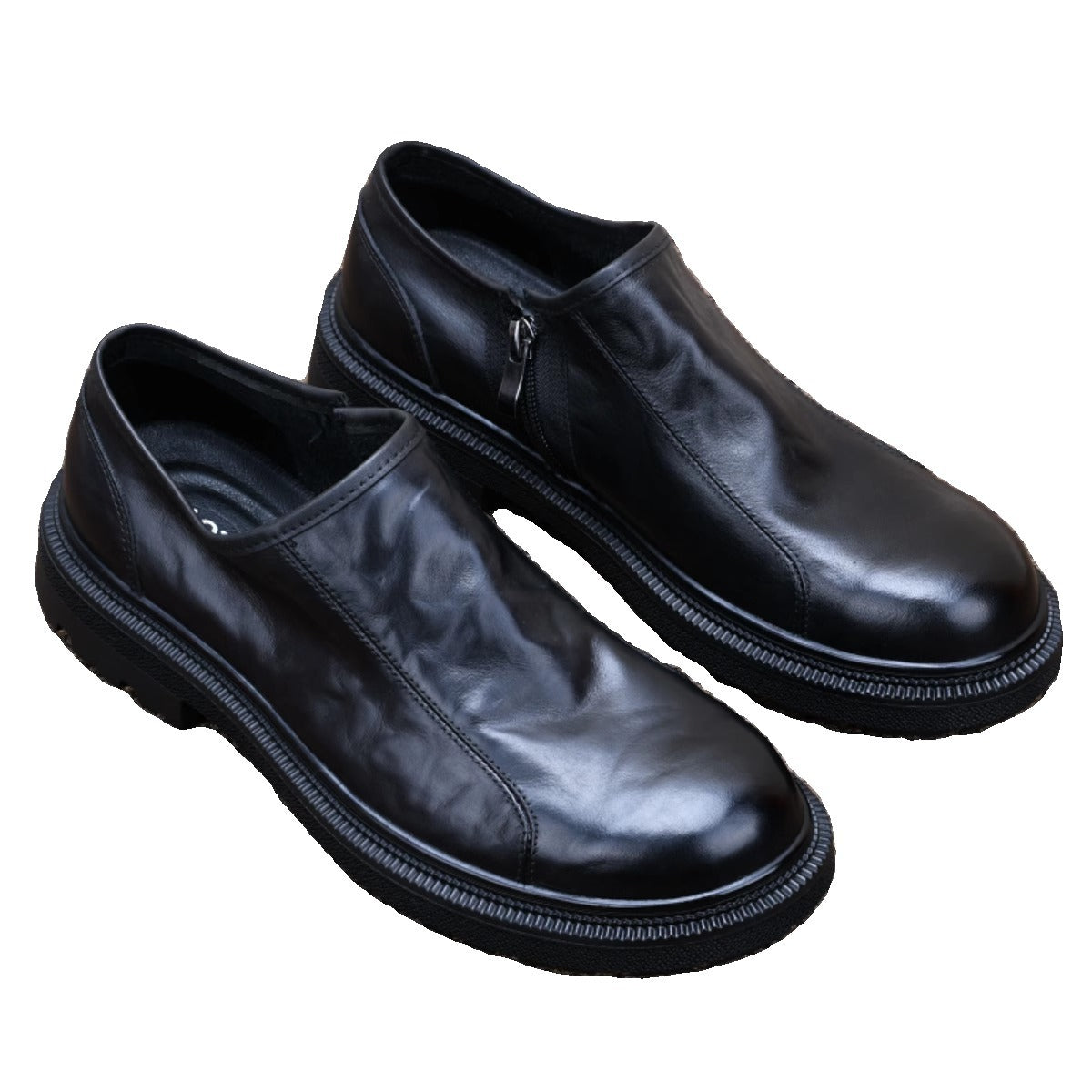 Men's Autumn British Tide Business Winter Veet Leather Shoes