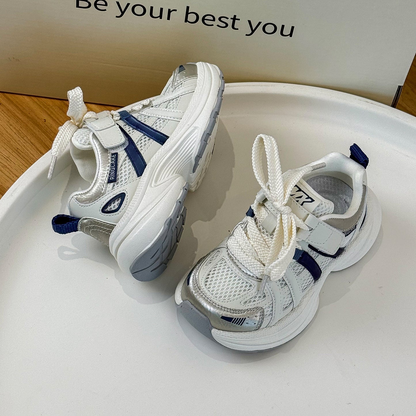 Children's Single Mesh Lightweight Breathable Boys Fashion Kid's Sneakers