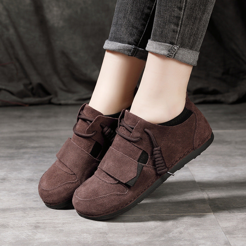 Women's Travel Soft Bottom Flat Retro Female Casual Shoes