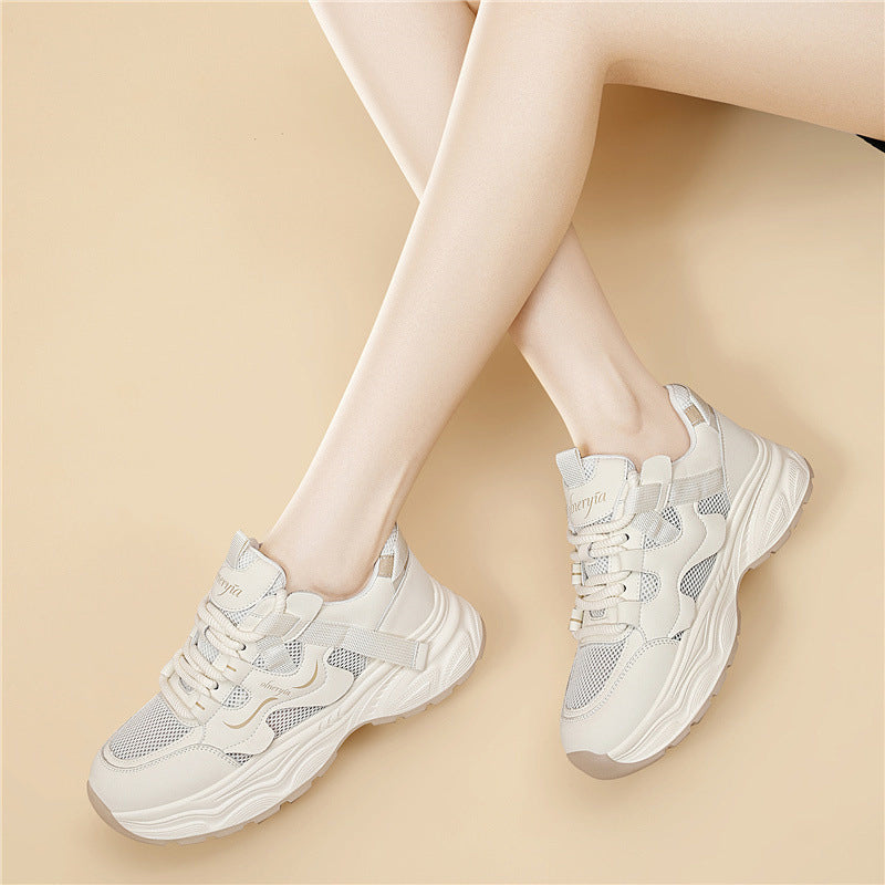Simple Mesh Running Lightweight Breathable Soft Back Women's Sports Shoes