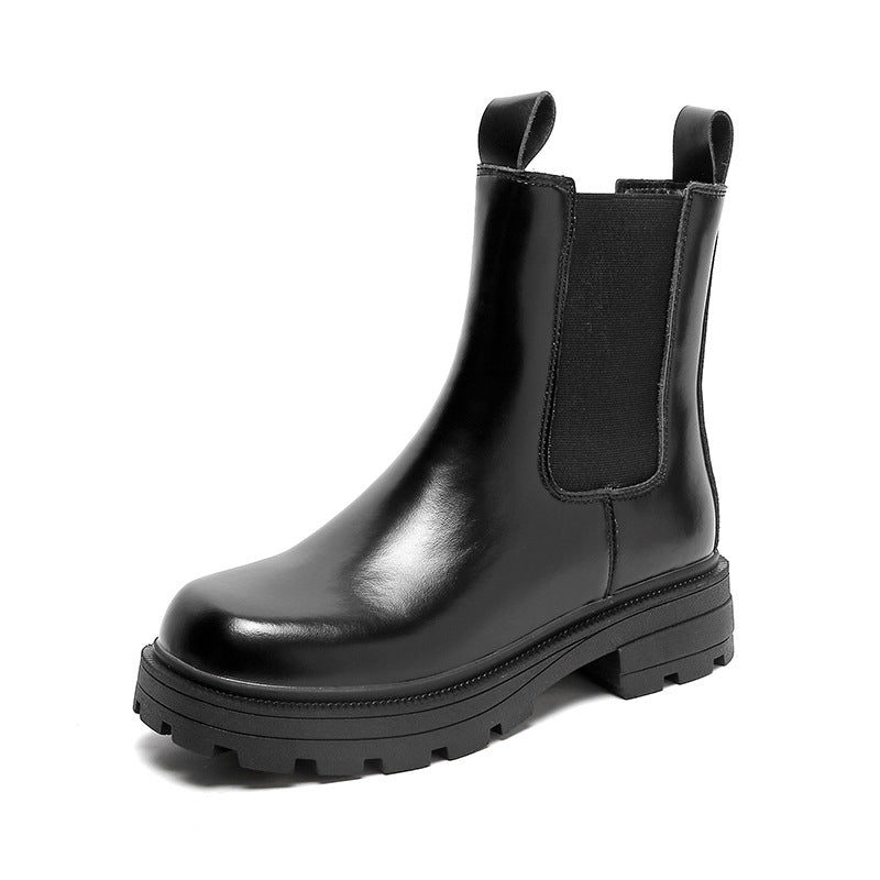 Women's Simple Chelsea Martin Chunky Fashion Single Boots