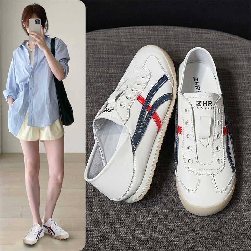 Women's German Training Soft Bottom White Autumn Casual Shoes