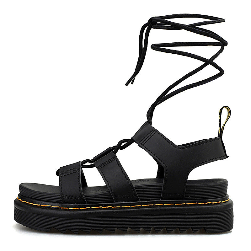 Women's Roman Strap Open Toe Beach Thick-soled Sandals