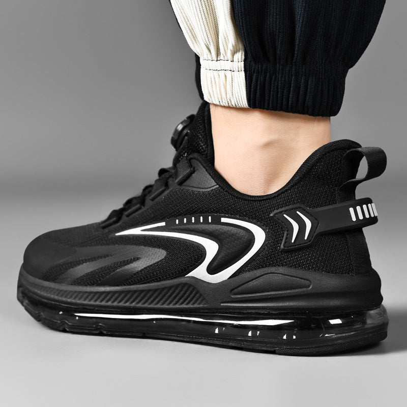 Men's Mesh Lightweight Travel Rotating Buckle Air Sneakers