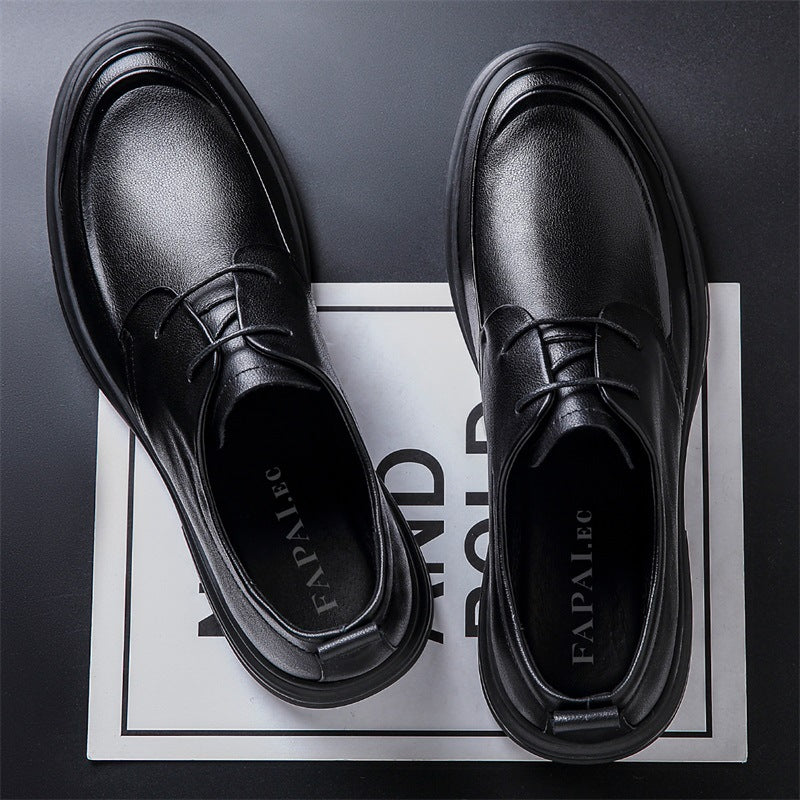 Men's Plus Size Formal High-grade Black Derby Men's Business Leather Shoes