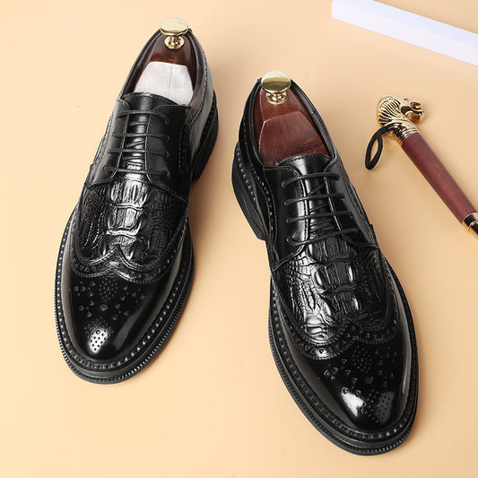Men's Formal Wear Fashion Trend Autumn Breathable Trendy Leather Shoes