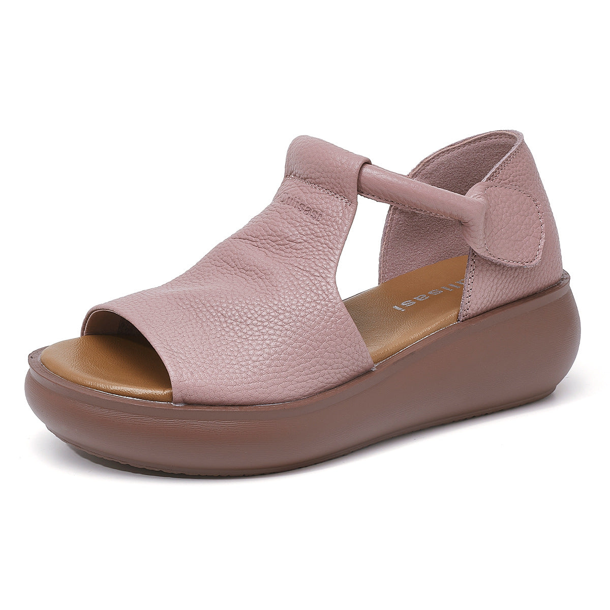 Women's Summer Peep Toe Flat Hollowed Top Sandals