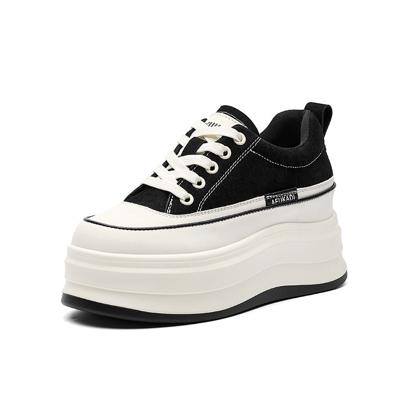 Women's Heightened Easy Wear Flat Korean Versatile Height Women's Casual Shoes