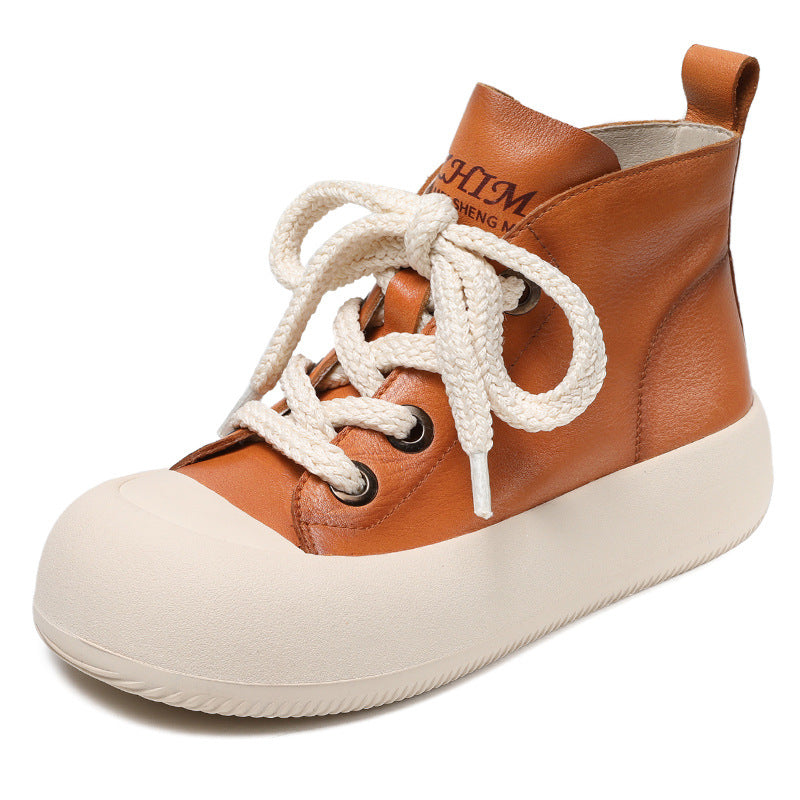 Women's Genuine Platform Spring Retro Easy Matching Sneakers