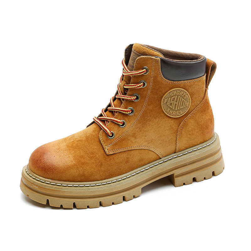 Women's Martin Soft Bottom Retro Ankle Pig Boots
