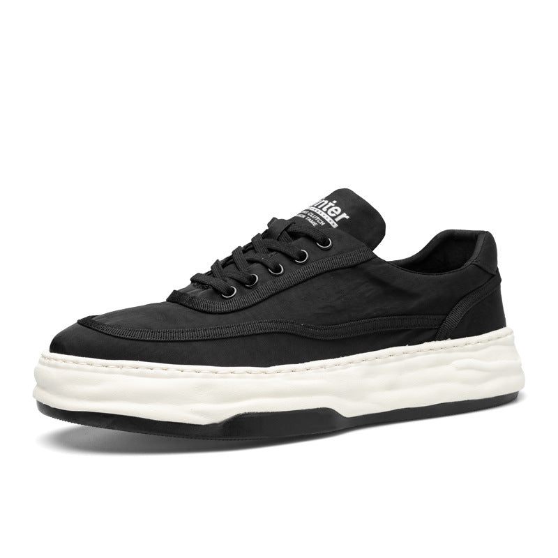 Men's Breathable Cloth Retro Platform Slip On Canvas Shoes
