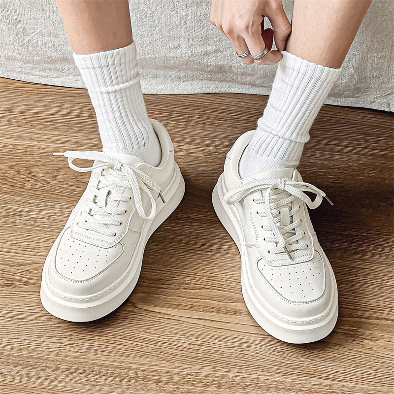 Men's Air Force Niche Platform White Sports Sneakers