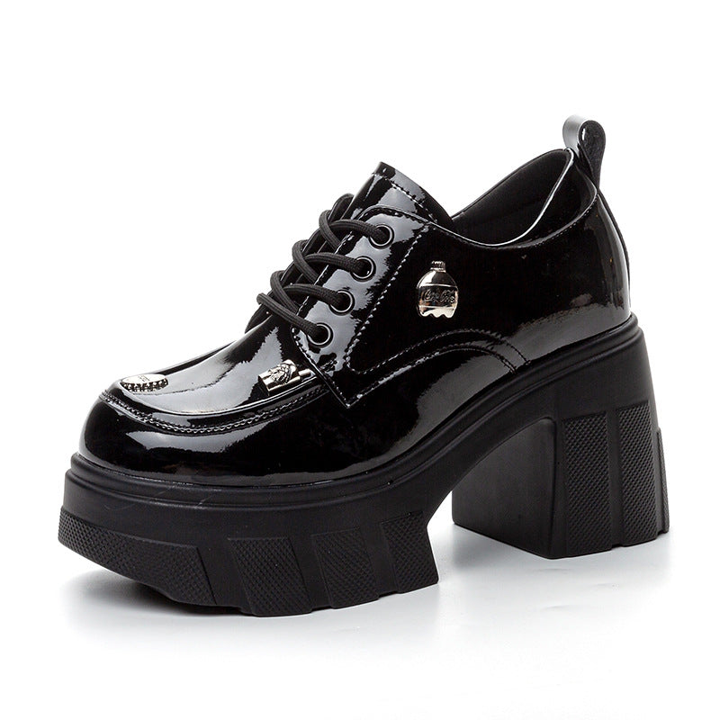 Women's Autumn Fashionable Chunky Platform Small Height Loafers