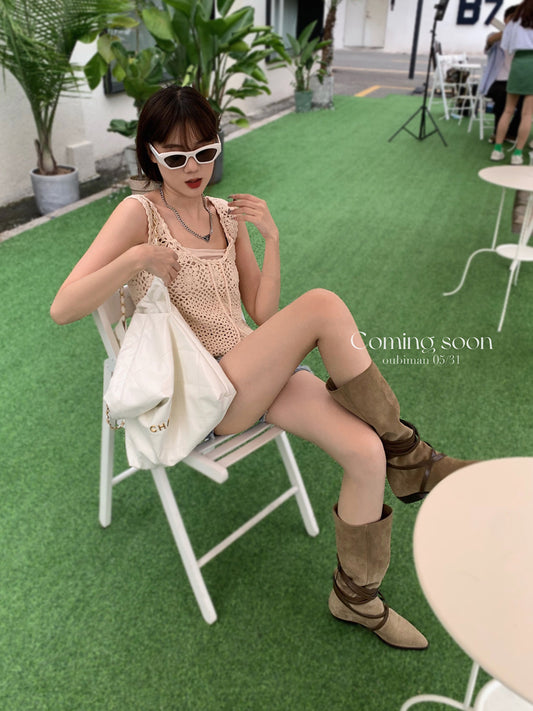 Master Autumn Pile Style Flat Pointed Boots