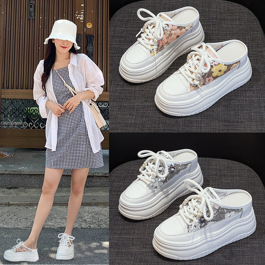 Women's Bottom Toe Cap Half Small Size Breathable Outdoor Sandals