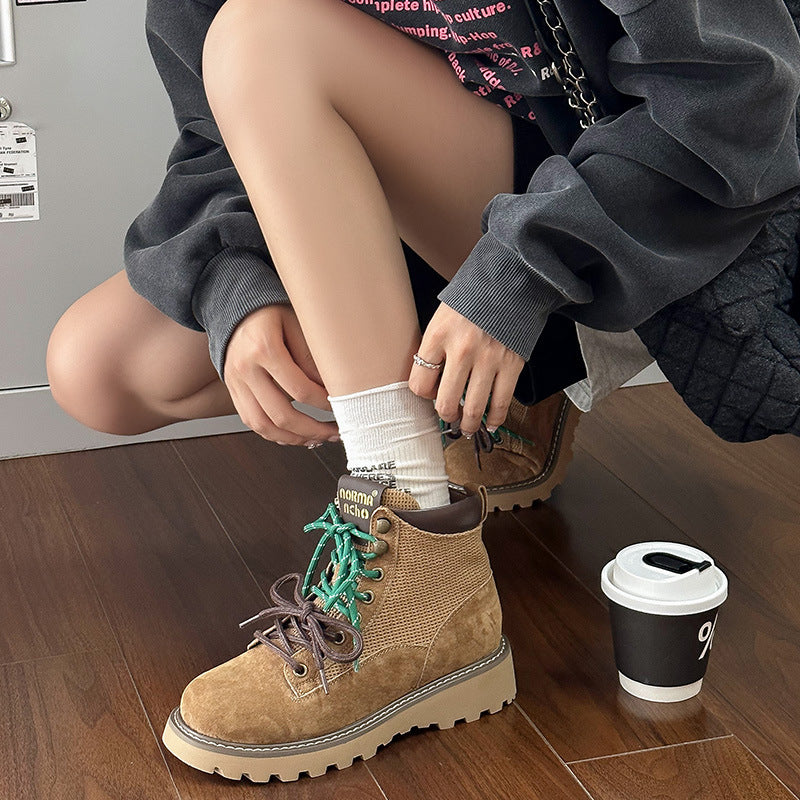 Women's Mom British Style Fashionable Short Booties Boots