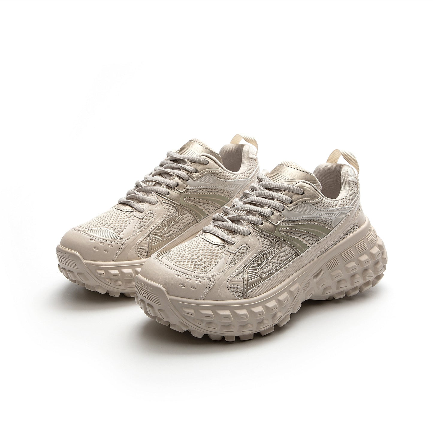 Women's Bottom Breathable Resin Sole Leisure Tank Sports Sneakers