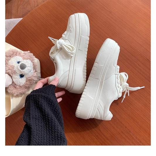 Women's Fit Round Toe Board Thick Sole Casual Shoes