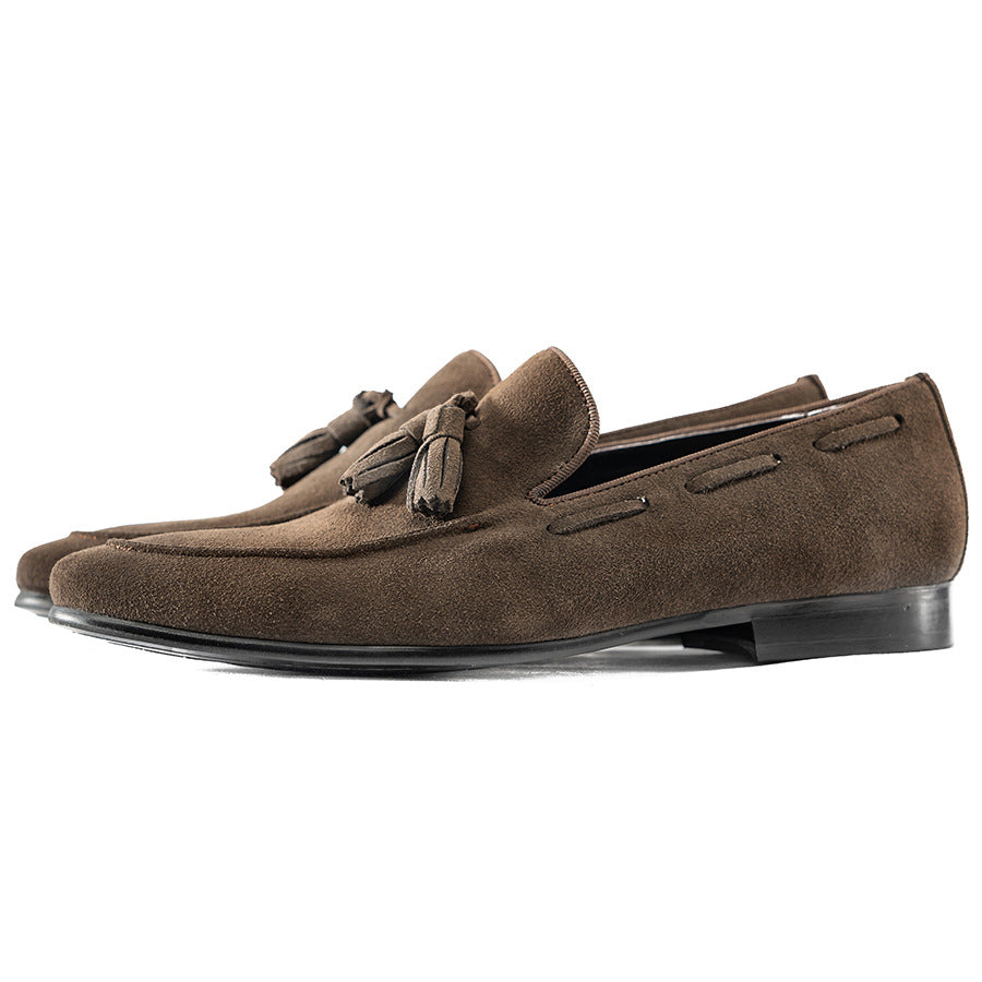 Men's One Also Price Business British Suede Loafers