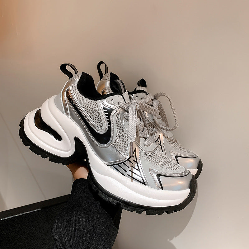 Women's Summer Breathable Sier Thick Bottom Increased Leisure Sneakers