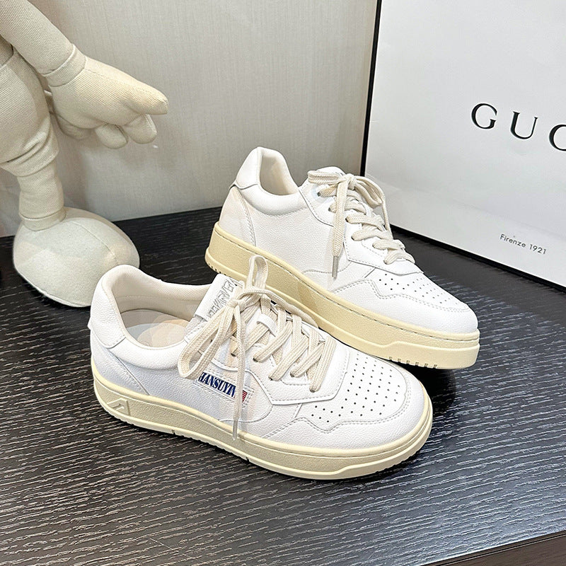 Women's Spring Korean Style Show Feet Little Retro Inner Casual Shoes