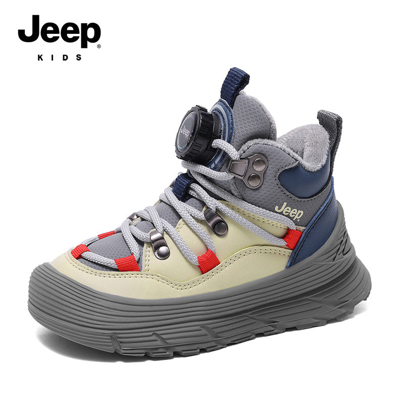 Children's Comfortable Boys Thermal Hiking Suede Kid's Sneakers