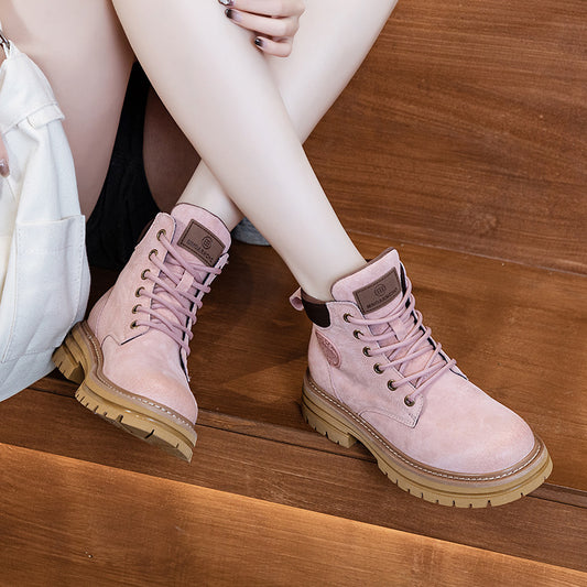 Women's & Men's Pink Martin For Hidden Platform Ankle Boots
