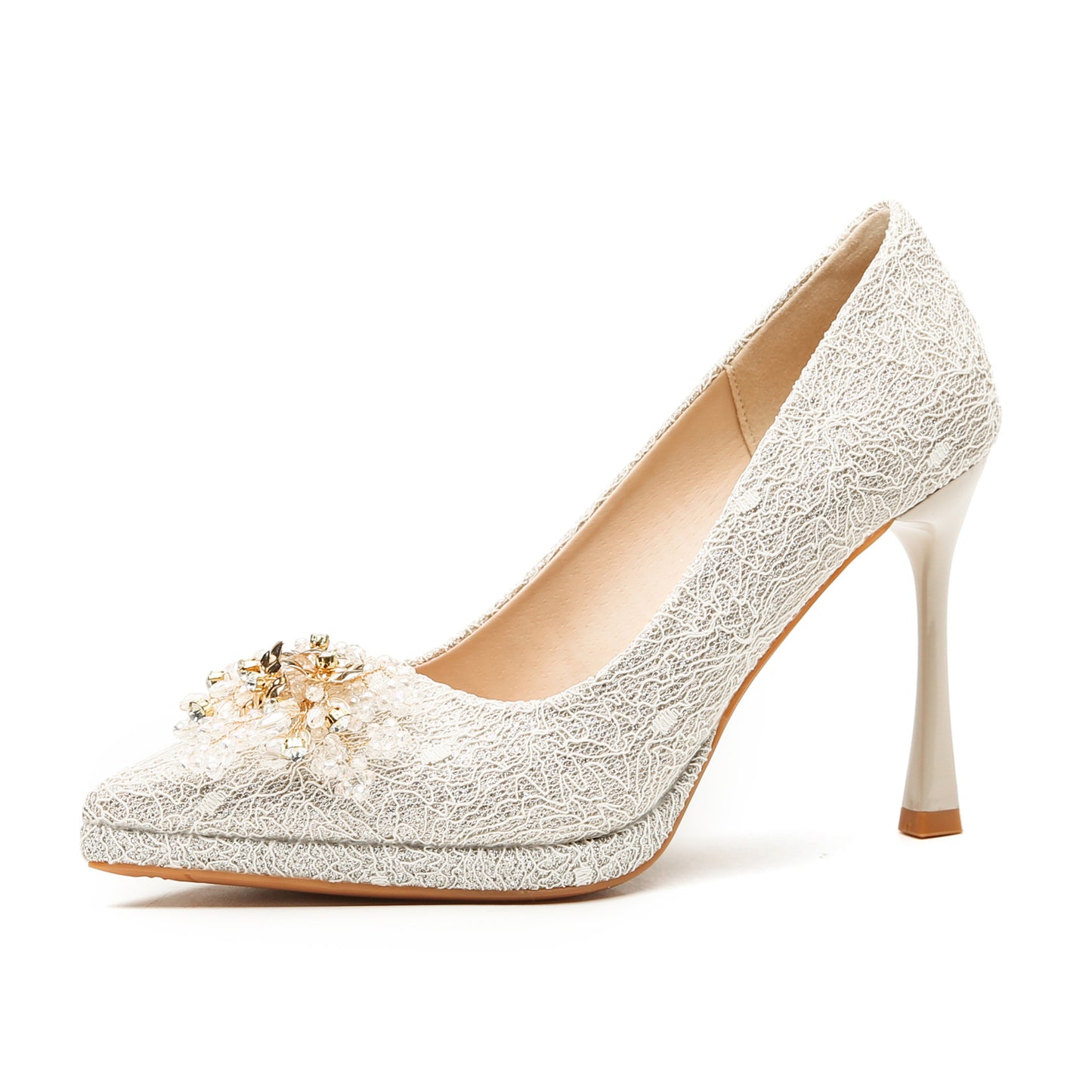 Women's Satin Wedding Bridal Dress Two-way Waterproof Platform Women's Shoes