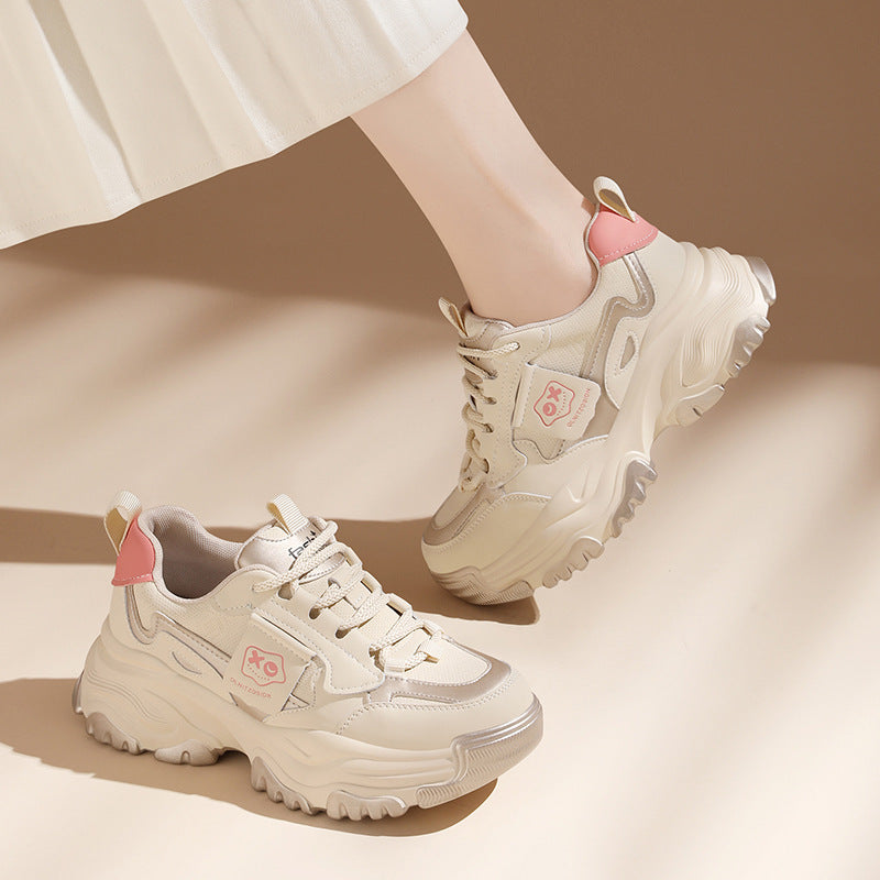 Women's Genuine Sports Height Increasing Insole Dad Sneakers