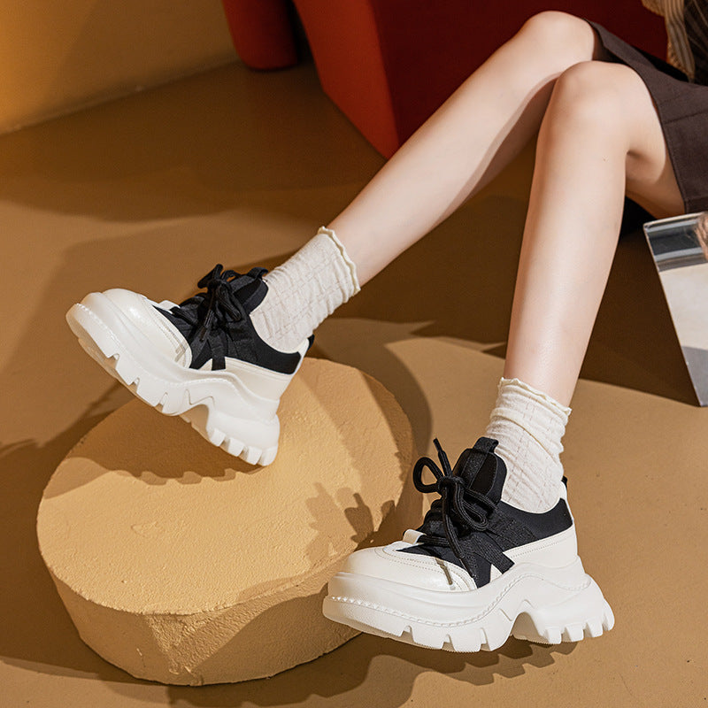 Women's Genuine Elevator Dad Thick Bottom Breathable Women's Sports Shoes